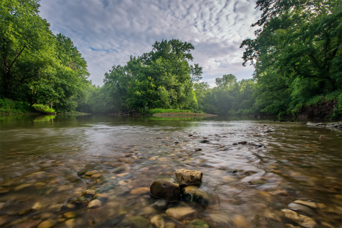 Three Creeks Convergence  ISO:100 - f/16 - 10mm - 1/6 second