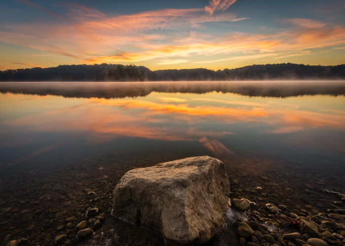 Hargus Lake Blue Hour ISO:100 - f/8 - 10mm - 1/13 sec