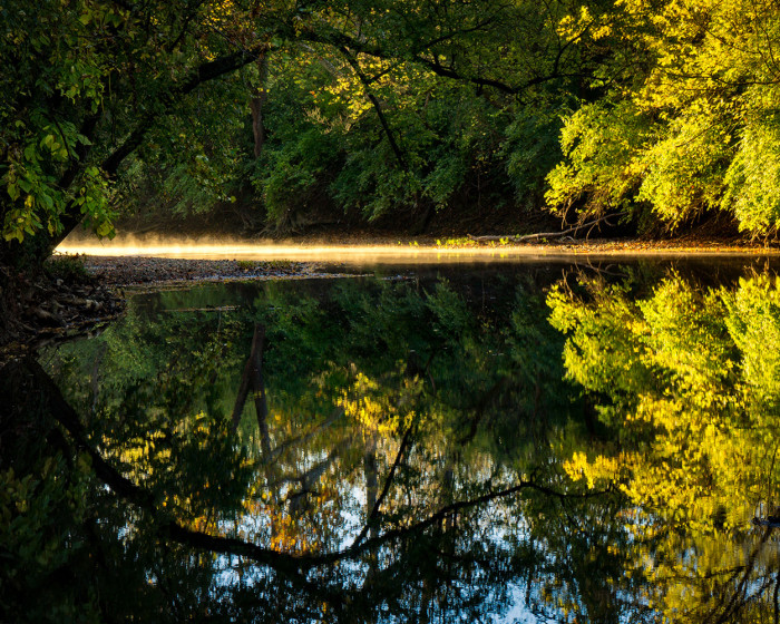 Alum Creek Autumn Mist ISO:100 - f/11 - 55mm - 1/15 sec