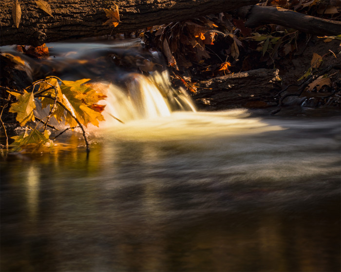 Blendon Autumn Creek ISO:100 - f/16 - 75mm - 5 sec