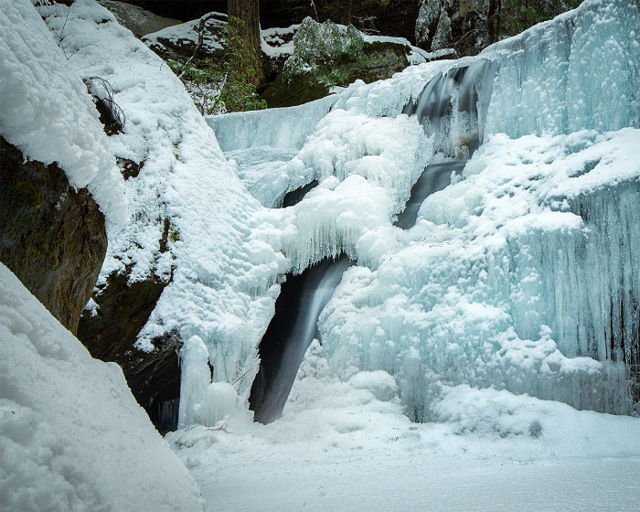 Frozen Hidden Falls ISO:100 - f/11 - 20mm - 10 sec 5 stop ND filter