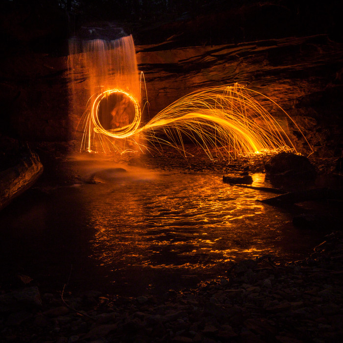 Oops And Fire ISO:100 - f/11 - 15mm - 10 sec