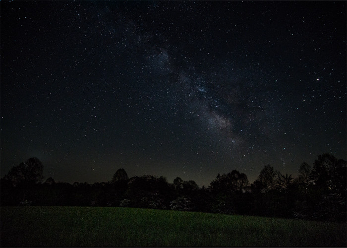 Hocking Hill Milky Way Landscape ISO:1600 - f/2 - 12mm - 15 sec & 80 sec