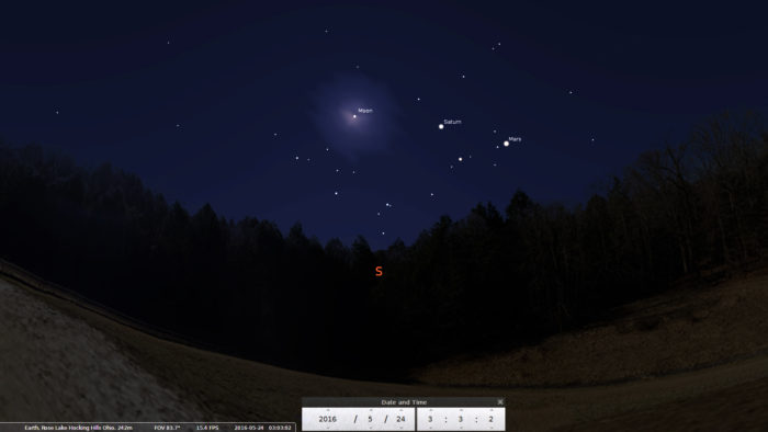 Stellarium Screenshot - Rose Lake Landscape