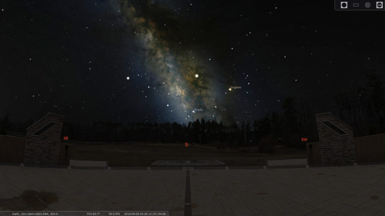 stellarium landscapes cloudy nights