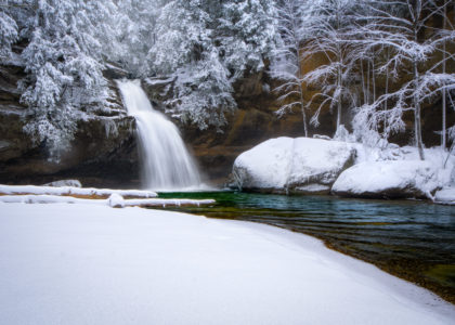 Winter waterfall